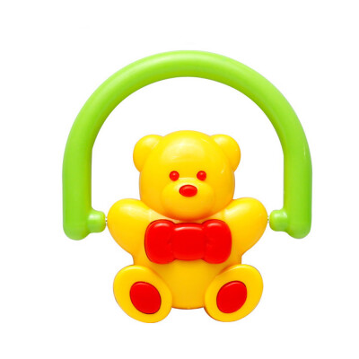 

YIWULABaby Rattles Healthy Shaking Toy Infant Early Learning Handbell Toy Little Bear