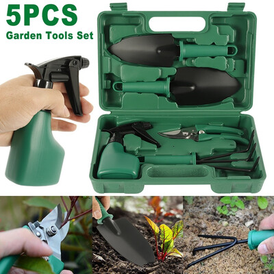 

Willstar 5 Pcsset Garden Hand Tools Gifts with Shovel Classic Garden Tools Set Garden Tools Set with Durable Storage Bag