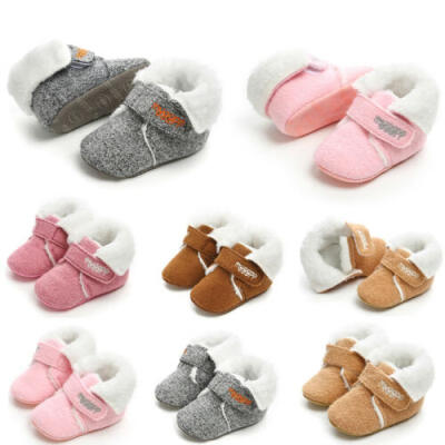 

Winter Warm Newborn Baby Girls Boys Soft Sole Crib Shoes Toddler Anti-slip Boots