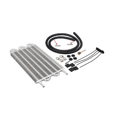

Transmission Oil Cooler Aluminum Remote Condenser Kit Auto-manual Radiator Converter Universal