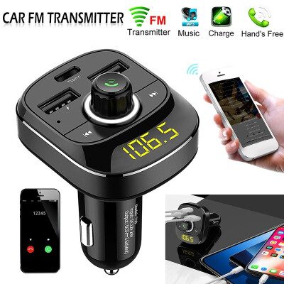 

Car Charger USB Quick Charger Handsfree FM Transmitter Bluetooth Car Kit