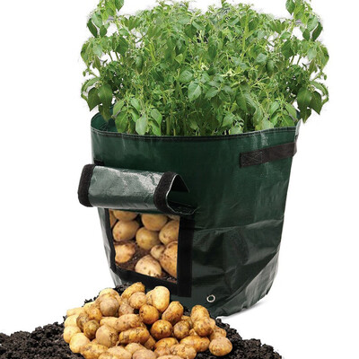 

JPGIF DIY Potato Grow Planter PE Cloth Planting Container Bag Thicken Garden Pot