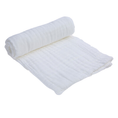 

Baby Bath Towel Blanket Swaddle 100 Muslin Cotton Super Soft Water Absorbent For Babys Delicate Skin 6 Layer 40 30 inches Pink