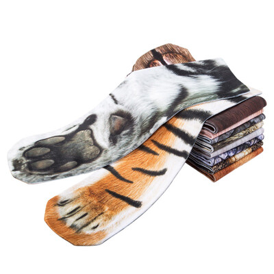 

New Unisex Cycling socks basketball socks yoga sports 3d printed animal foot hoof socks running outdoor sports