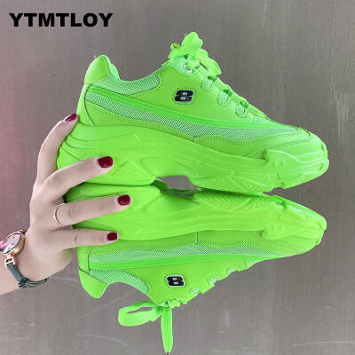 

Mhysa 2019 New Designer Sneakers Women Platform Casual Shoes Fashion Sneakers Platform Basket Femme Yellow Casual Chunky Shoes