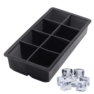 

8 grid Square Food Grade Silicone Ice Grids Mold Creative Silicone Square Ice Cube Mold Bar Supplies