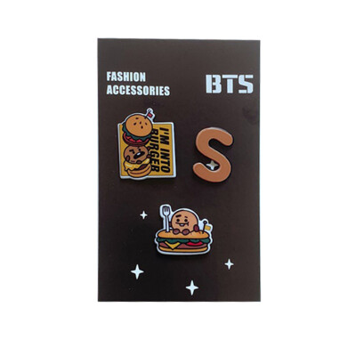 

3 Pack Kpop BTS Brooch Pin Kpop Bangtan Boys Brooches