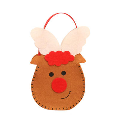 

Christmas Gift Bags Candy Sweet Treat Bags Portable Christmas Handbag for Party Home Decoration