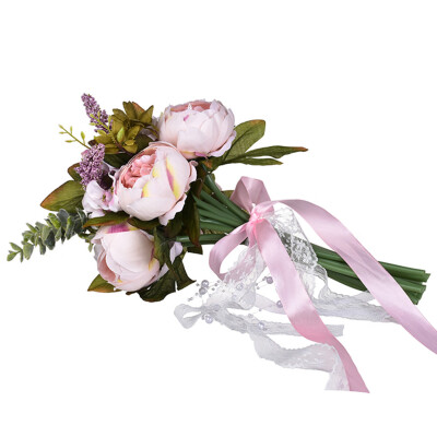 

Toponeto Wedding Bouquet Bride Artificial Flower Holding Flowers Wedding Decor