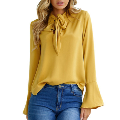 

2017 Autumn Women Full Long Sleeve V Neck Bandage Holiday Ladies Casual Tops T-Shirt Camiseta Mujer Manga Larga
