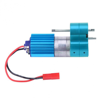 

Speed Change Gear Box Metal Gearbox With 370 Brush Motor Anodizing Treatment for Heatsink Mount Base for WPL 1633 RC Car