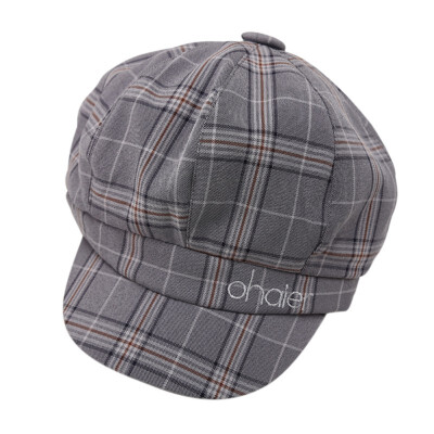 

Children Plaid Pattern Classic Style Baby Fashion Cap Toddler Boy Girl Autumn Berets Hat