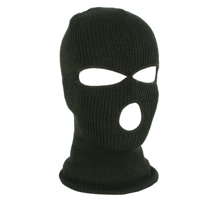 

3 Hole Full Face Mask Winter Cap Hood Army Warm Masks Cycling Sports Headgear