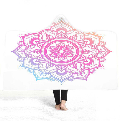 

Magic Cloak Hooded Blanket Adult Children Wear Hats Double Wool Hooded Blanket No Discoloration Hooded Blanket Daily Supplies