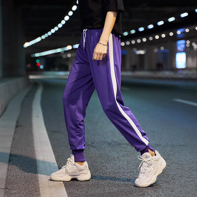 

Casual Sports Pants for Women Korean Joggers Sweatpants Spring Striped Woman Streetwear Harem Pants Harajuku Womens Trousers