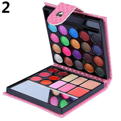 

32 Colors Professional Eyeshadow Shimmers Palette Cosmetic Brush Makeup Set