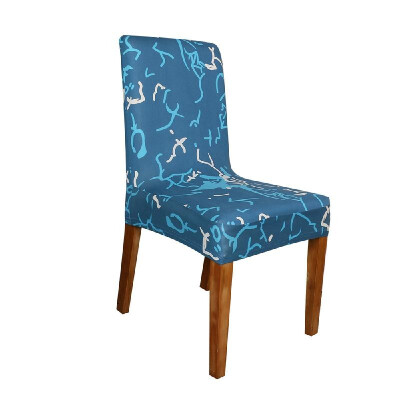 

Printed Chair Cover Soft Milk Silk Home Seat Protector Stretch Anti Dust