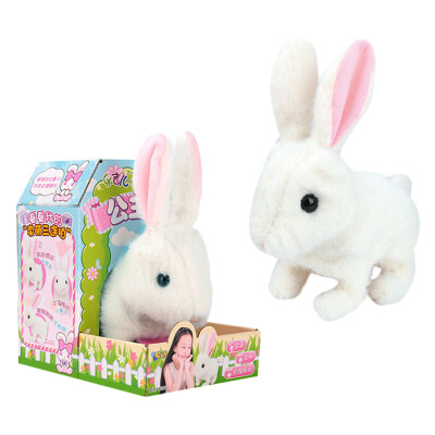 

〖Follure〗Cute Walking Pet Rabbit Electric Toy Soft Gift Plush Rabbit For Kids
