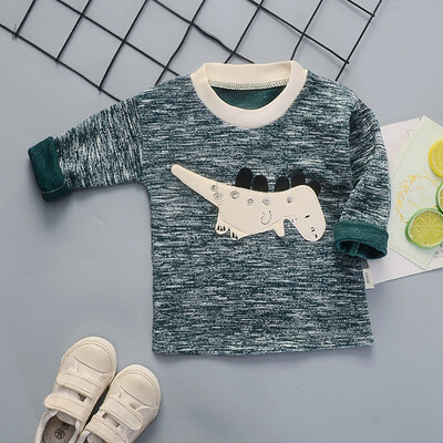 

Autumn Baby Boys Girls Cartoon Pattern Long Sleeve Sweatshirt Casual Toddler Outerwear Clothes