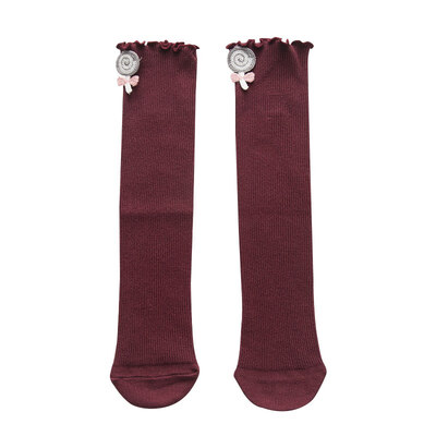 

Baby Girls Casual Knee High Socks Tube Ruffled Flower Design Infants Toddlers Stockings