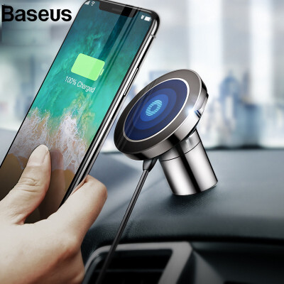 

Baseus Qi Wireless Charger Car phone Holder for iphone 8 XAir Vent Mount Wirelss Charging Phone Holder For Samsung S9 S8