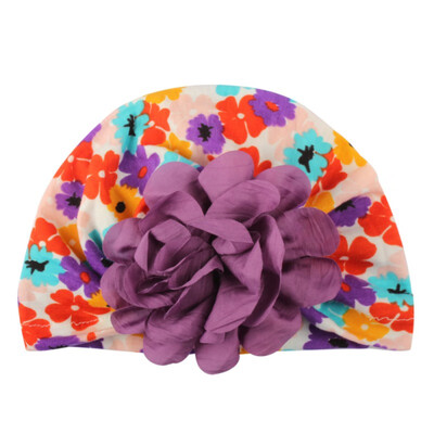 

Newborn Baby Girl Boy Soft Cute Flower Turban Knot Hospital Hats Toddler Floral Caps Headwear