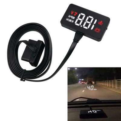 

Car Head-Up Display OBD2 II HUD Projector Speedometer MPH KMH Speed Warning 12V