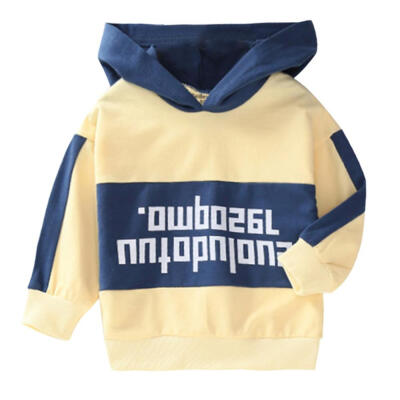 

Fashion Baby Boys Girls Sweatshirts Cotton Brief Kids Hoodies Letters Print Children Clothes Long Sleeve Sweatshirts