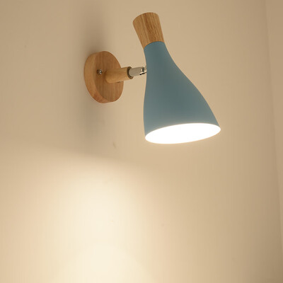 

Gobestart Creative Wall Lamp Swing Head Sconce light Bedroom Lighting Bedside Reading Lamp
