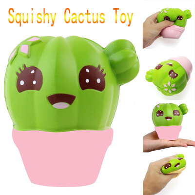 

YIWULACactus Cream Scented Slow Rising Squeeze Strap Kids Toy