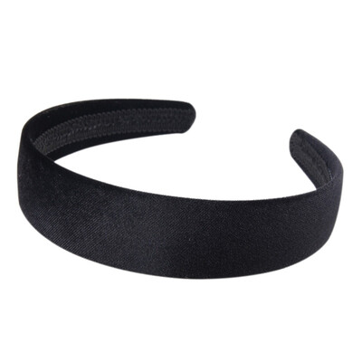 

Black Grace Padded Velvet Hair Band Like Headband Solid Hair Band For Women And Girls