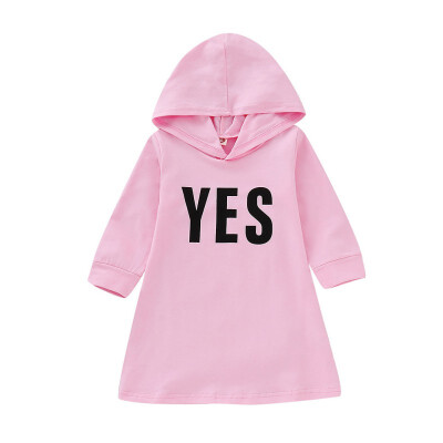 

Spring Autumn Kids Hooded Sweatshirt Baby Girl Casual Fashion Long Sleeve Letter Printed Hoodie