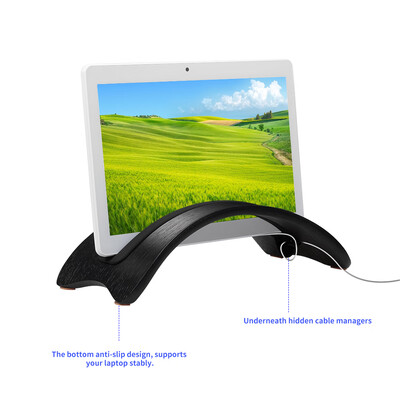 

Samdi Natural Simple Wood Vertical Tablet Stand Support Laptop Holder Display for Apple Macbook Pro with Thunderbolt 3USB-C 13"