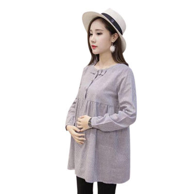 

Pregnant Women Dress Long Sleeve Dress For Pregnancy Women Maternity Shirt Dress