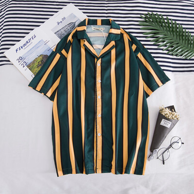 

Tailored Mens Summer Fashion Shirts Casual Short Sleeve Beach Tops Loose Casual Blouse