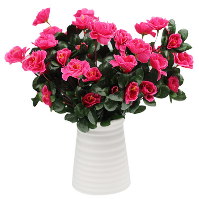

Gobestart Artificial Bouquet Simulation Of Azalea Safflower Home Wedding Decoration