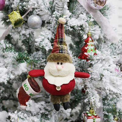 

Tailored Christmas Ornament Santa Snowman Reindeer Toy Doll Hang Party Decoration