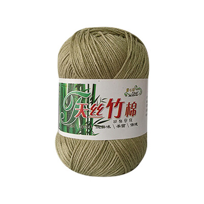 

Gobestart New Bamboo Cotton Warm Soft Natural Knitting Crochet Knitwear Wool Yarn 50g A