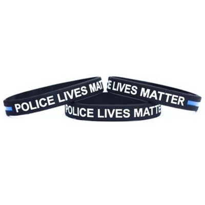 

Cute Vintage Beautiful LIVEs MATTER Police Wrist Bracelet Matter Wristband Silicone Police Living Matter Silicone Wristband