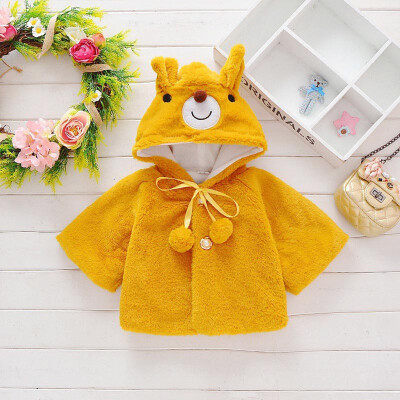 

2019 New Baby Toddler Girls Clothes Winter Warm Infant Fur Coat Princess Outerwear Cloak Jacket Kids Cute Coat Clothes