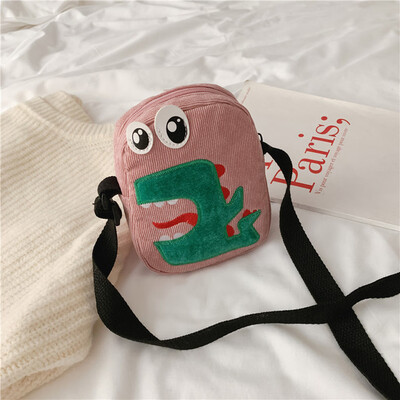 

Tailored Women Fashion Corduroy Dinosaur Fawn Coin Purse Shoulder Messenger Casual Bags
