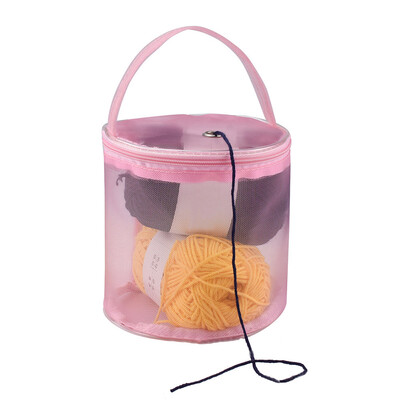 

Gobestart New Mesh Bag Lightweight Portable Yarn Crochet Thread Storage Organizer Tote BG