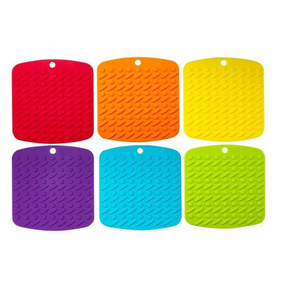 

6Pcs Multi-Function Thick Silicone Insulation Pad Kitchen Insulation Pad