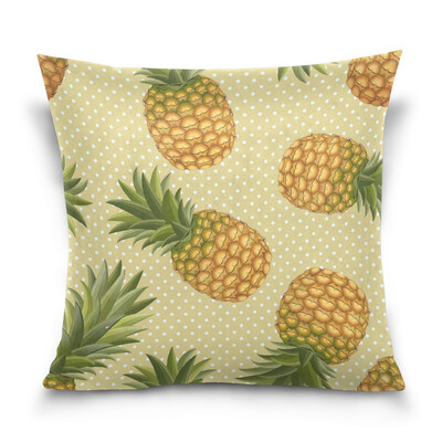 

ALAZA Throw Pillow Cover 16 X 16 inch Christmas Gift Cushion Cover with Pineapple Printed Pillowcase