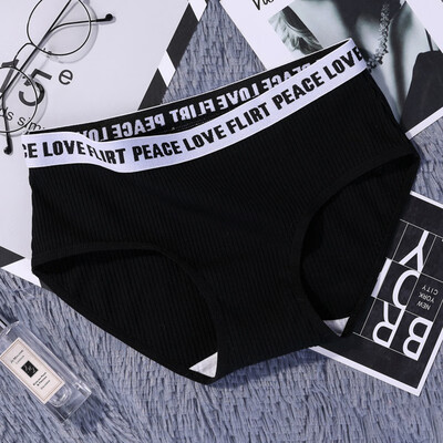 

Top Quality New Letter Panties Women Patchwork Sexy Briefs Soft Cotton Underwear Bottom Loungewear