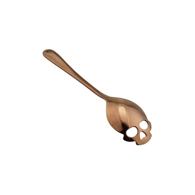 

Skull Shaped Spoon Stainless Steel Coffee Teaspoon Dessert Ice Cream Sweets Teaspoon Halloween Decoration