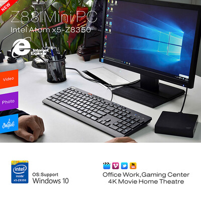 

Original Beelink Z83 II Support for Windows 10 System linux Mini PC Intel Atom x5-z8350 64 bit 2G32G 4K TV Box 1000M LAN 24G50
