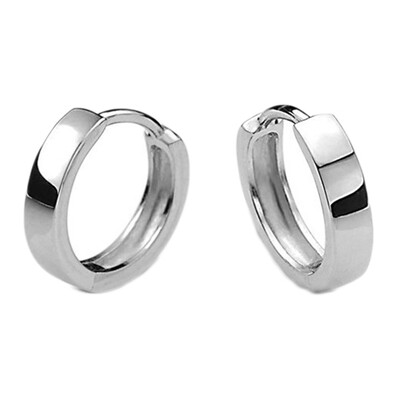

Worth having Chic The Fashion Simple Korean Silver Plated Earrings Glossy Male And Female Models Earrings