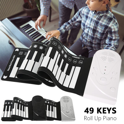 

49 Keys Flexible Roll Up Piano Portable Digital Electronic Soft Keyboard Gift