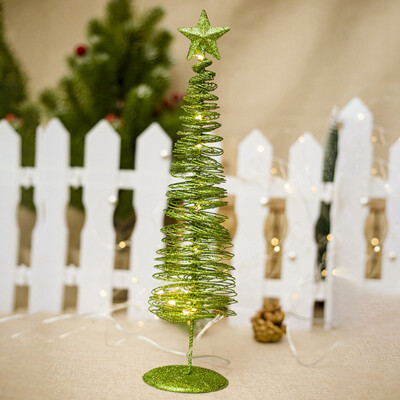 

358Cm Mini Creative Christmas Decorations Glowing Colorful Fiber Small Christmas Tree Led Lamps